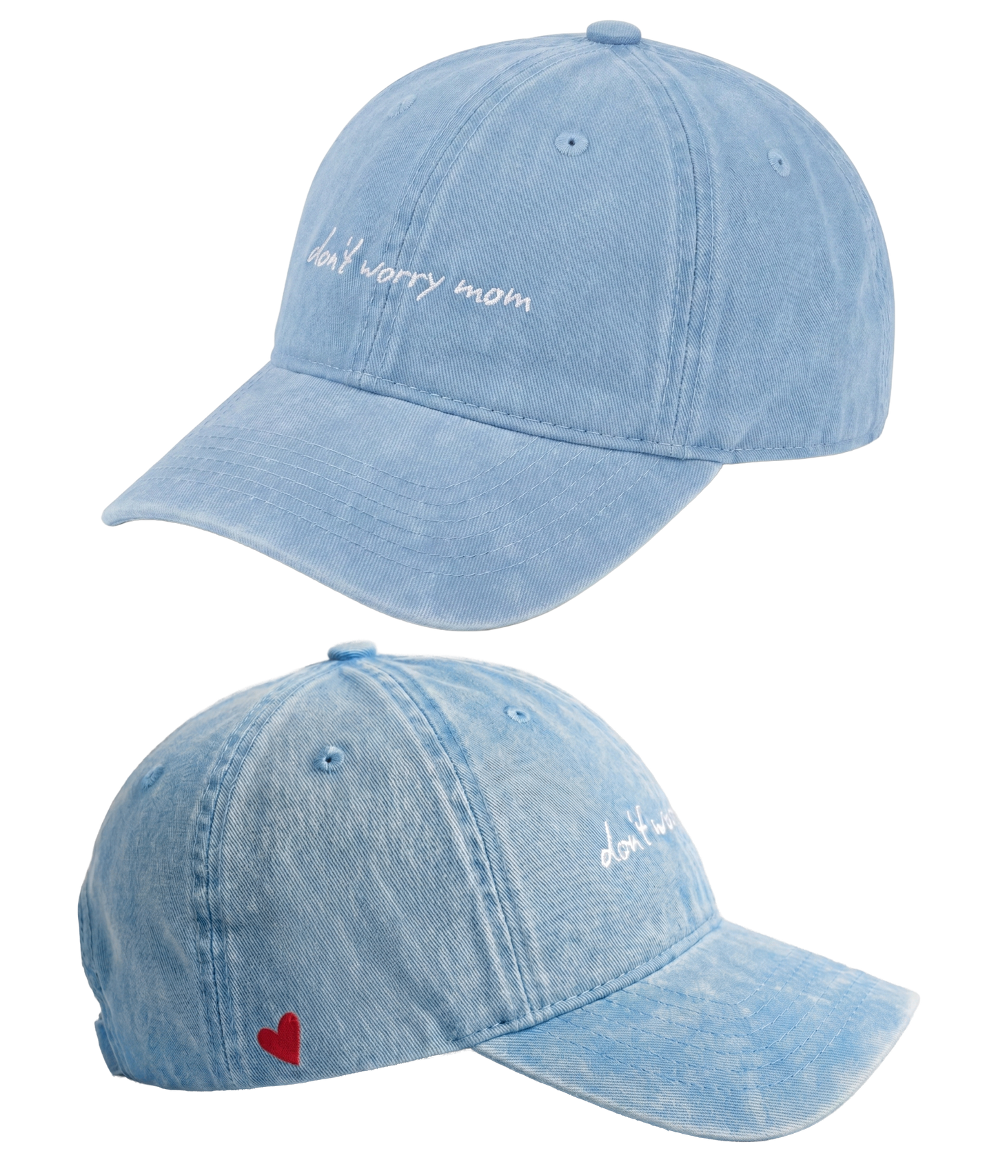 Heart Washed Denim Cap